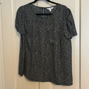Lauren Conrad short sleeve blouse; L